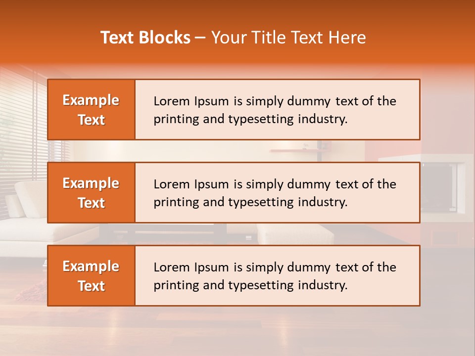 Trendy Fireplace Modern PowerPoint Template