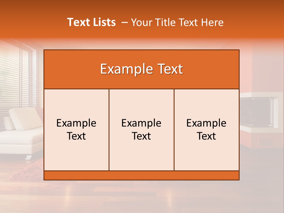Trendy Fireplace Modern PowerPoint Template