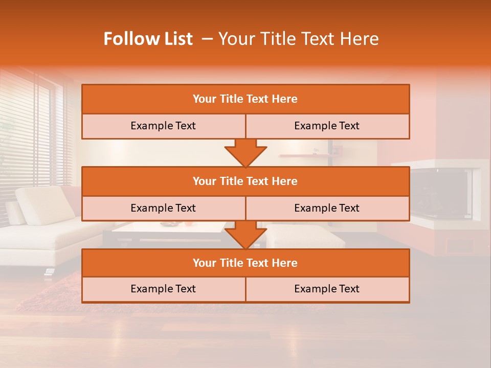 Trendy Fireplace Modern PowerPoint Template