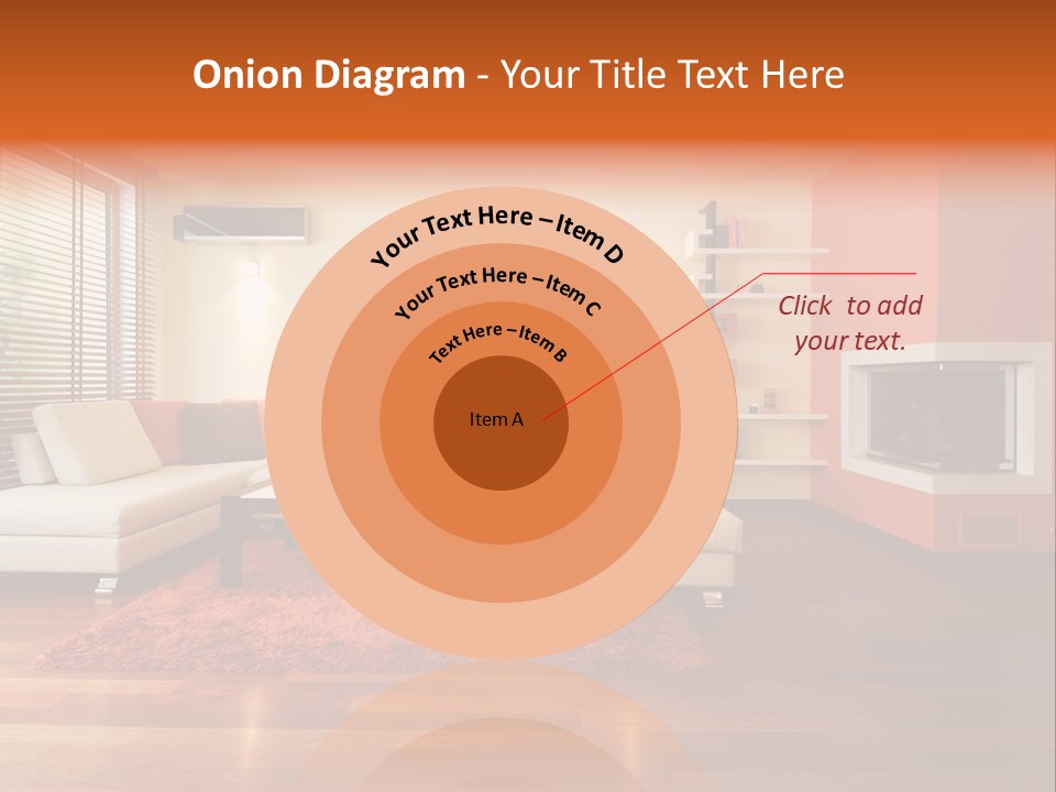 Trendy Fireplace Modern PowerPoint Template