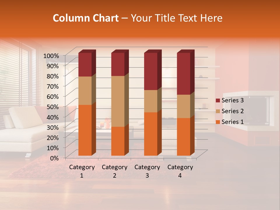 Trendy Fireplace Modern PowerPoint Template