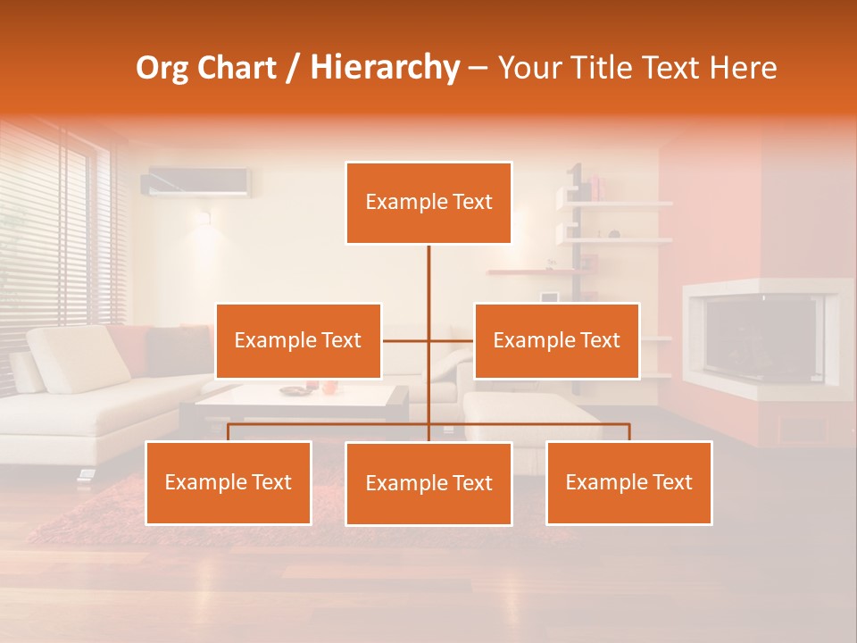 Trendy Fireplace Modern PowerPoint Template