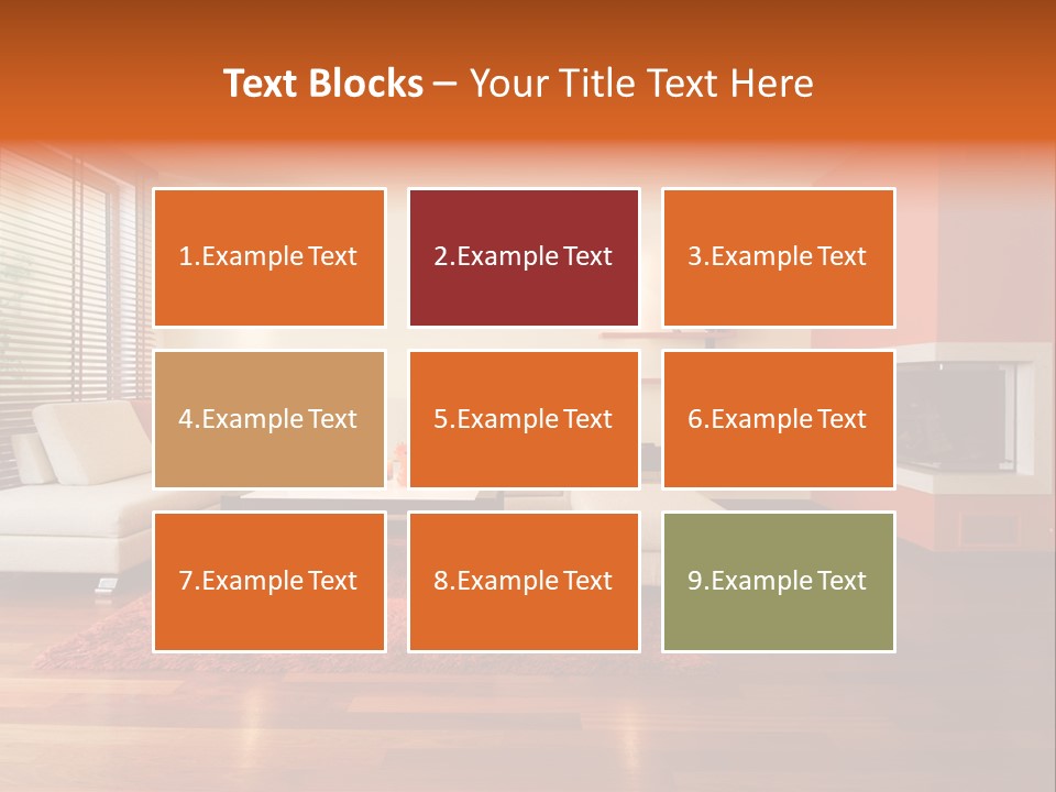 Trendy Fireplace Modern PowerPoint Template