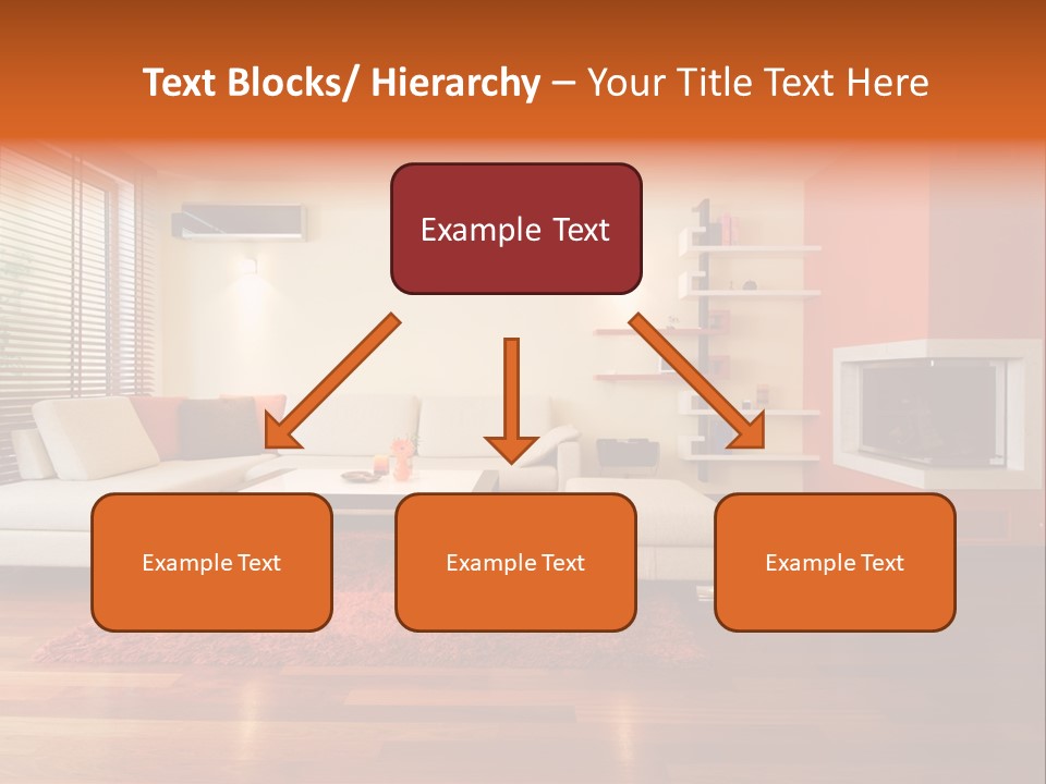 Trendy Fireplace Modern PowerPoint Template