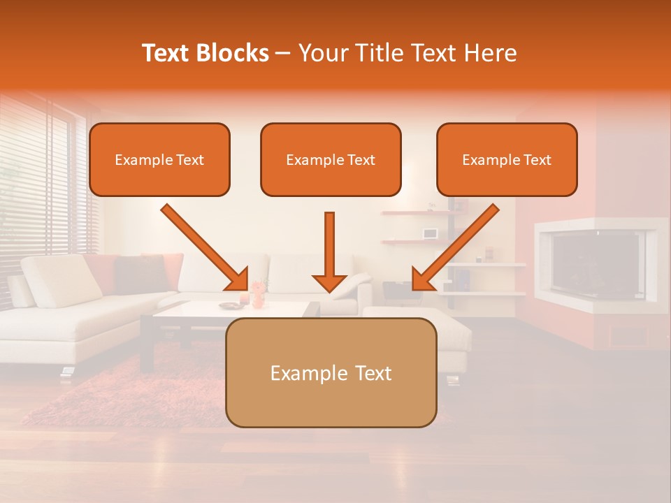 Trendy Fireplace Modern PowerPoint Template
