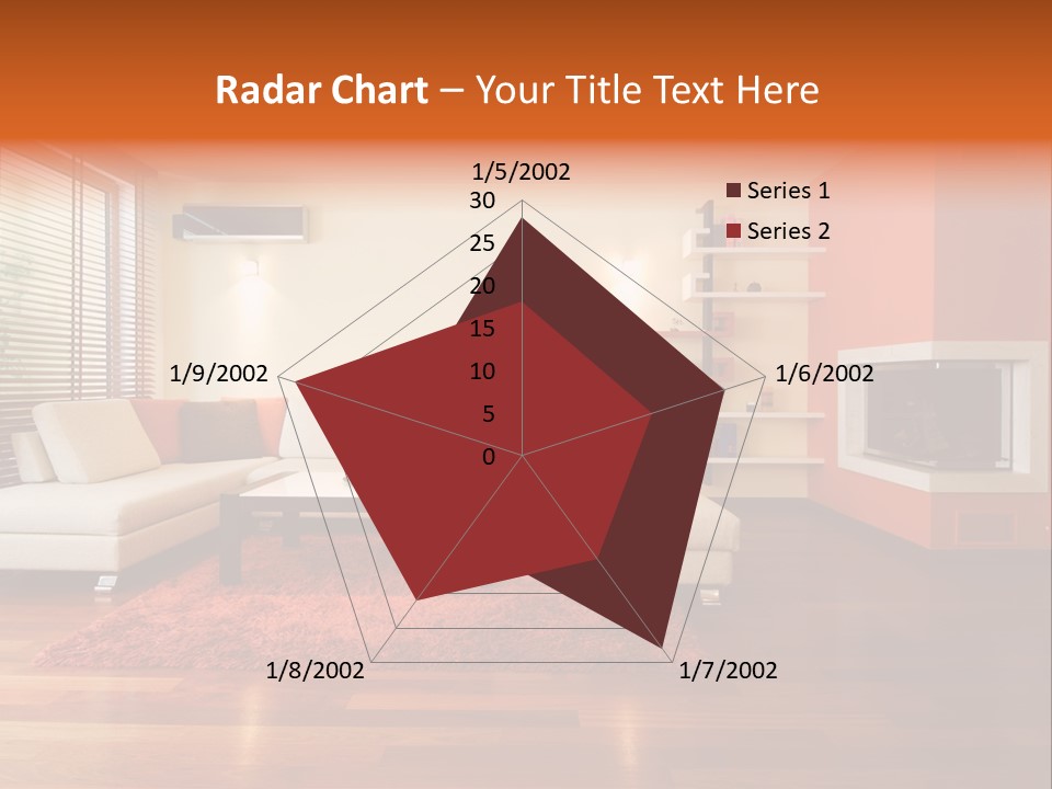 Trendy Fireplace Modern PowerPoint Template