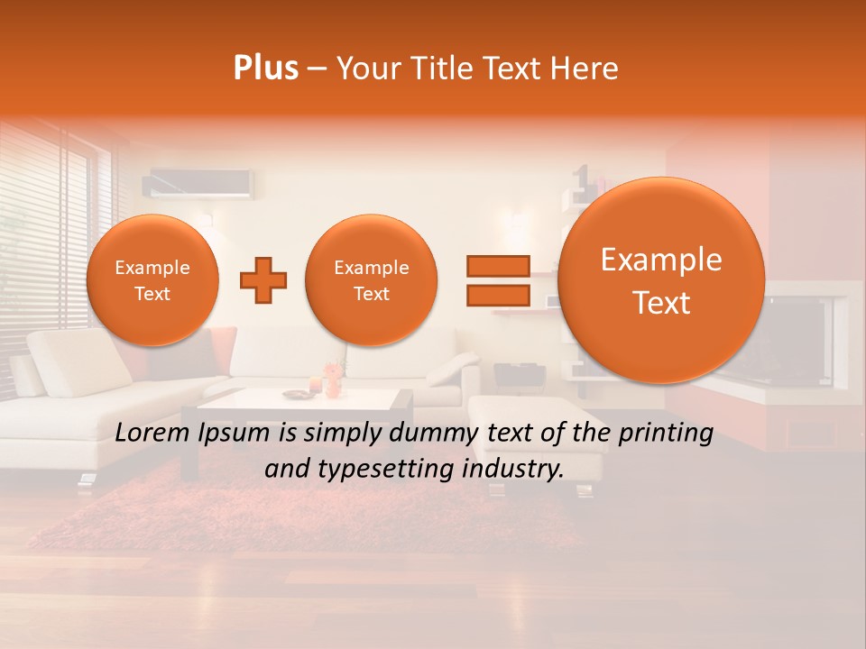 Trendy Fireplace Modern PowerPoint Template