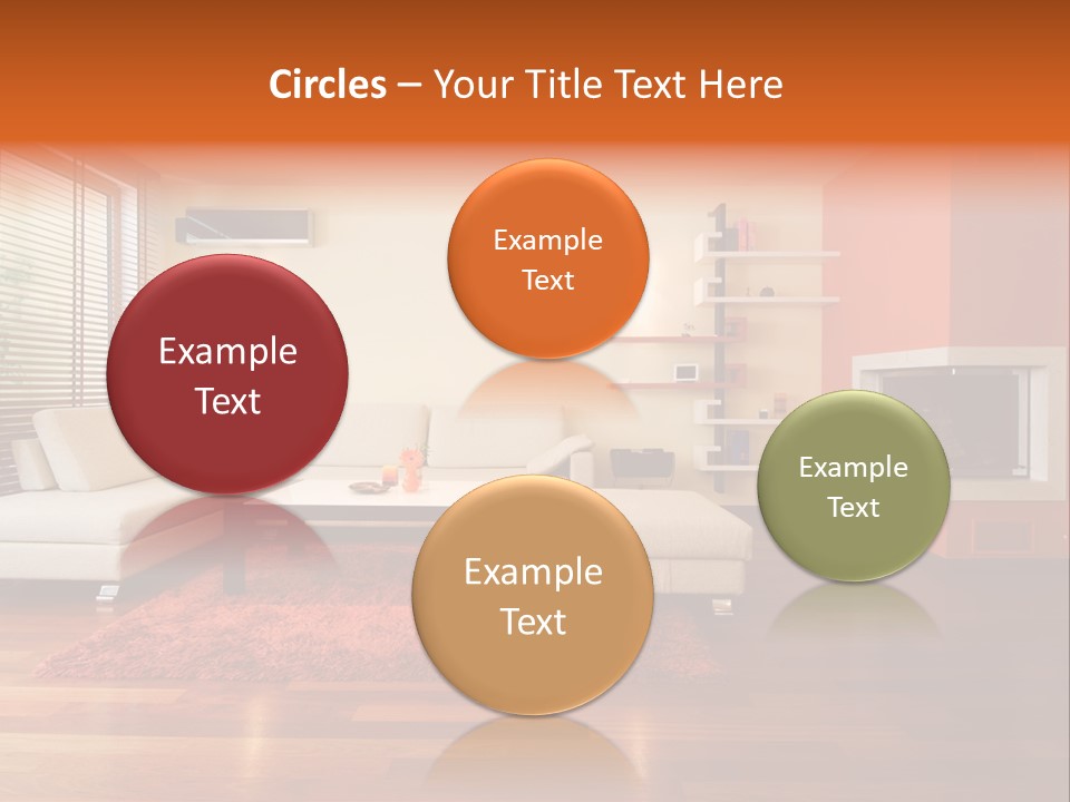 Trendy Fireplace Modern PowerPoint Template