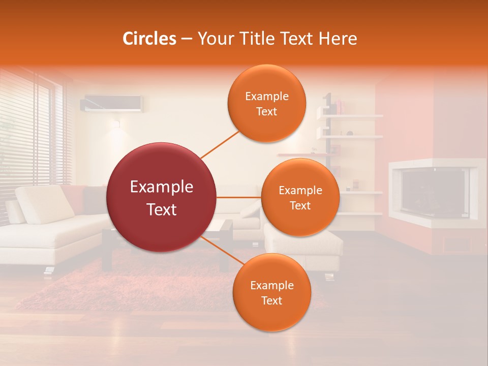 Trendy Fireplace Modern PowerPoint Template