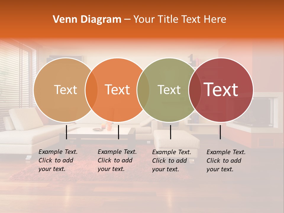 Trendy Fireplace Modern PowerPoint Template