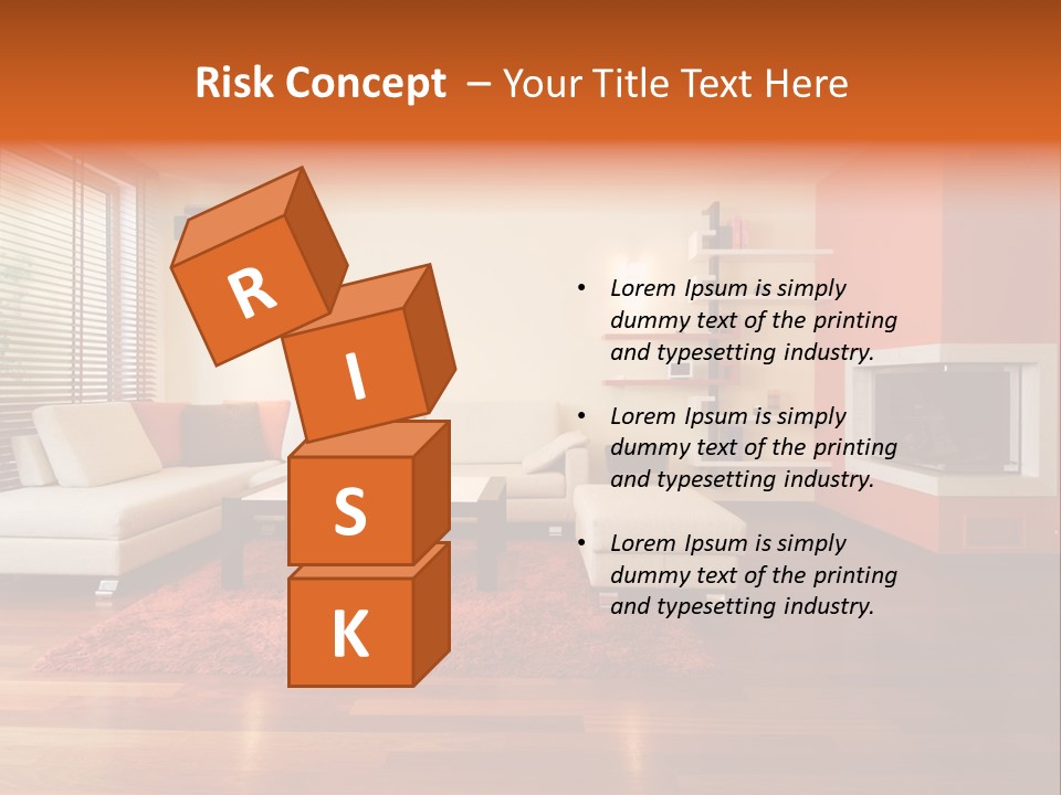 Trendy Fireplace Modern PowerPoint Template