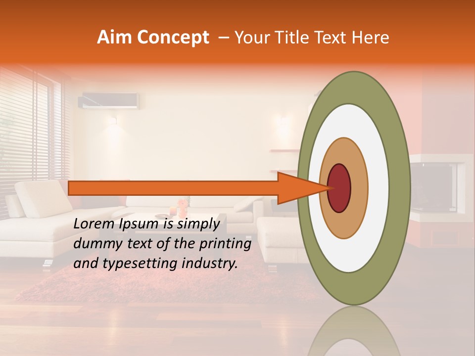 Trendy Fireplace Modern PowerPoint Template