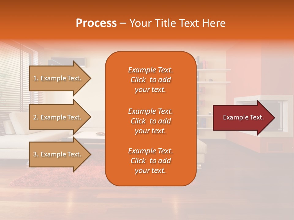 Trendy Fireplace Modern PowerPoint Template