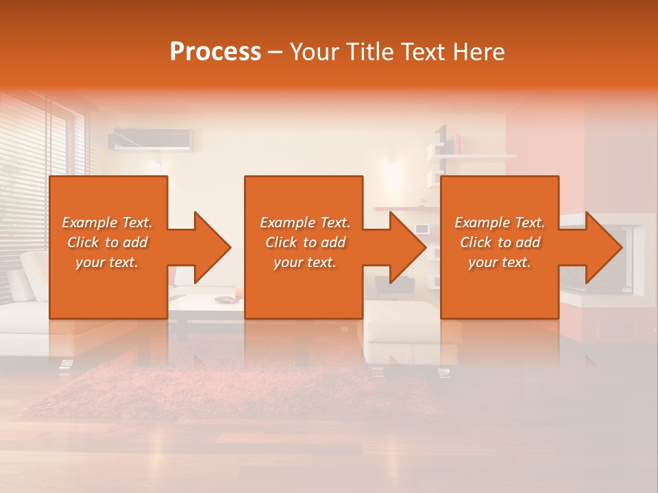 Trendy Fireplace Modern PowerPoint Template