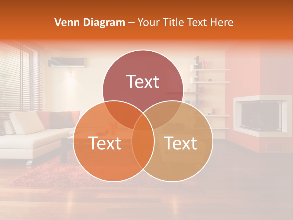 Trendy Fireplace Modern PowerPoint Template