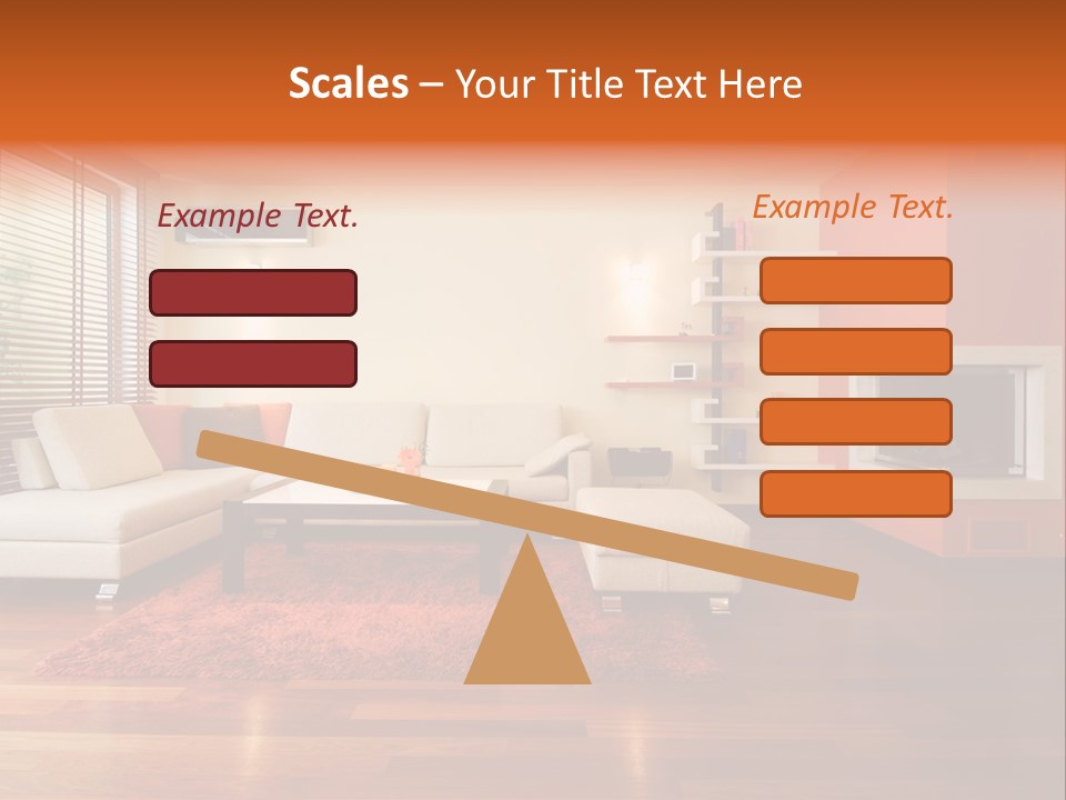 Trendy Fireplace Modern PowerPoint Template