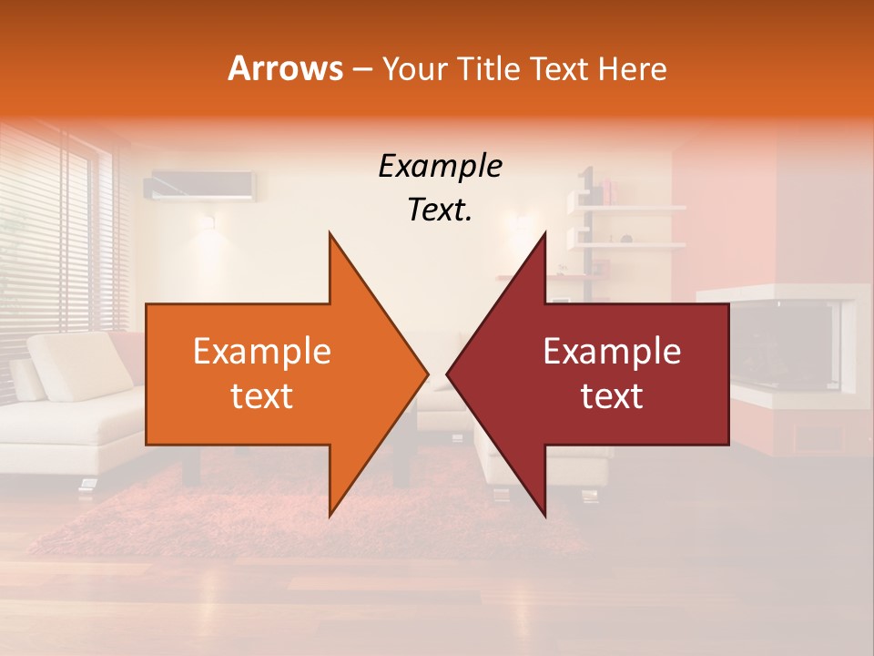 Trendy Fireplace Modern PowerPoint Template