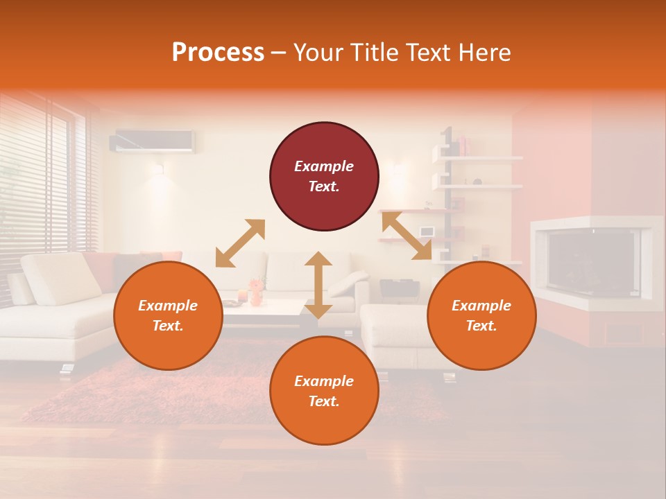 Trendy Fireplace Modern PowerPoint Template