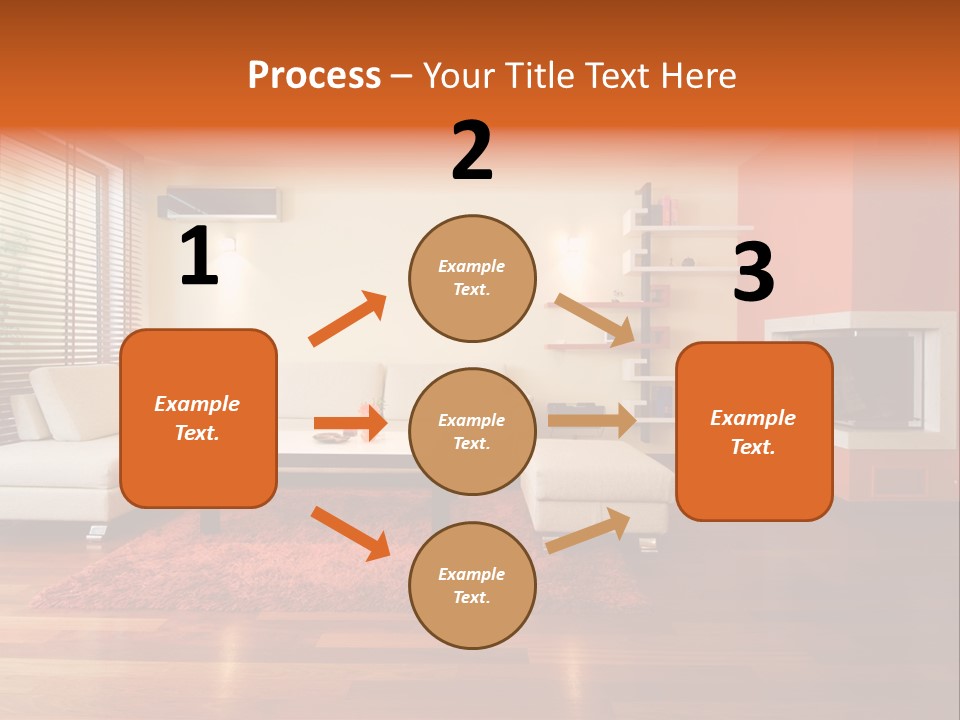 Trendy Fireplace Modern PowerPoint Template