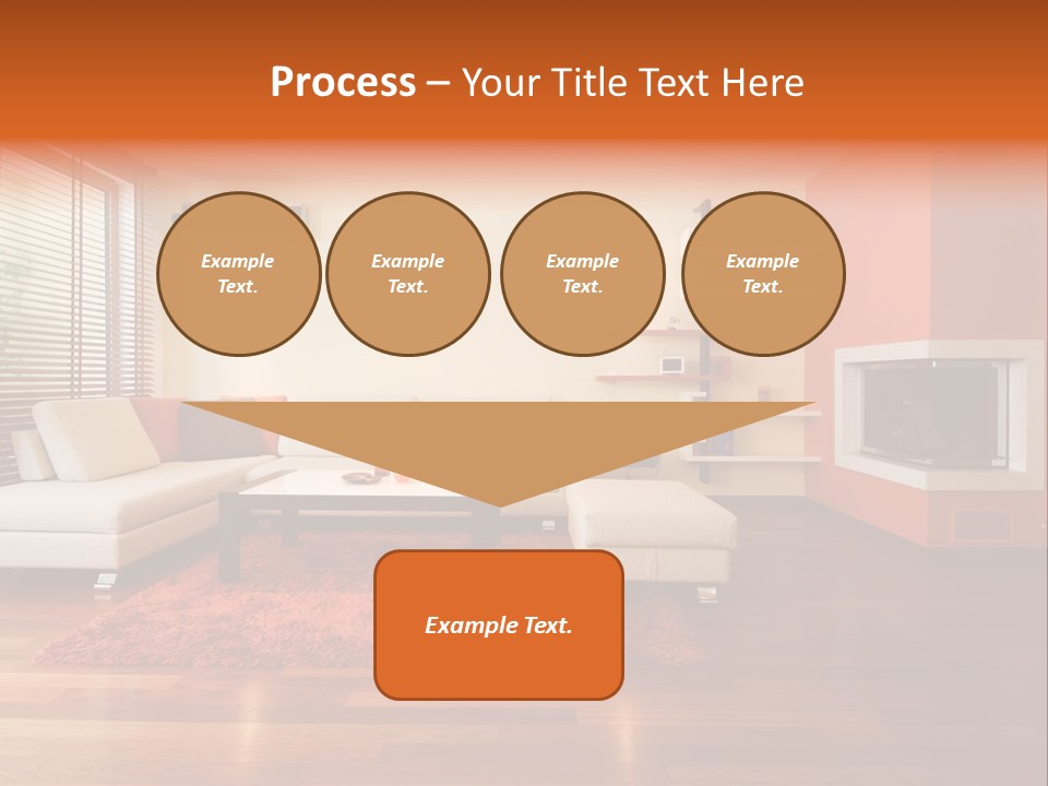 Trendy Fireplace Modern PowerPoint Template