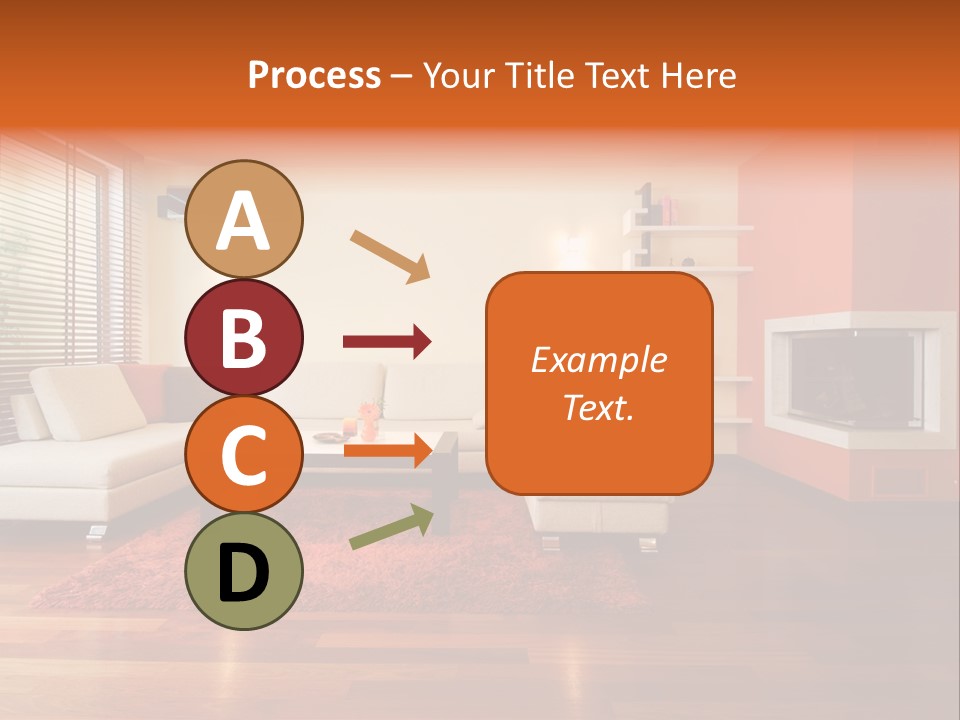 Trendy Fireplace Modern PowerPoint Template