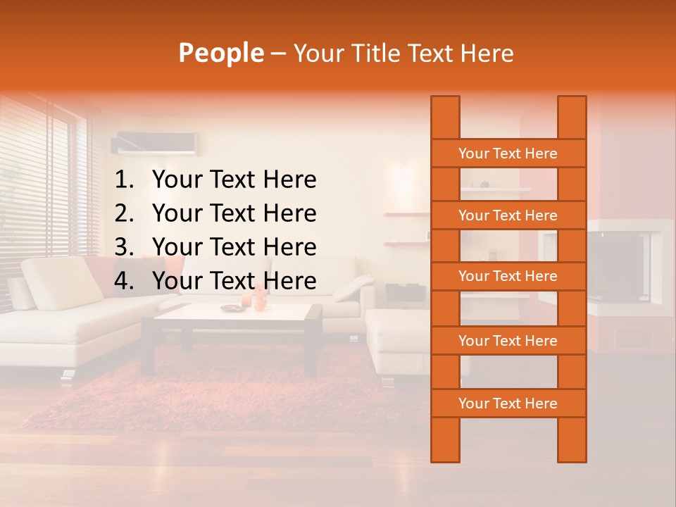 Trendy Fireplace Modern PowerPoint Template