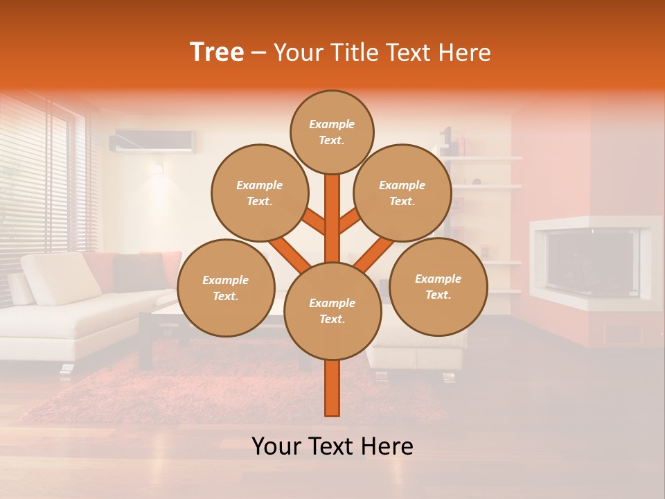 Trendy Fireplace Modern PowerPoint Template