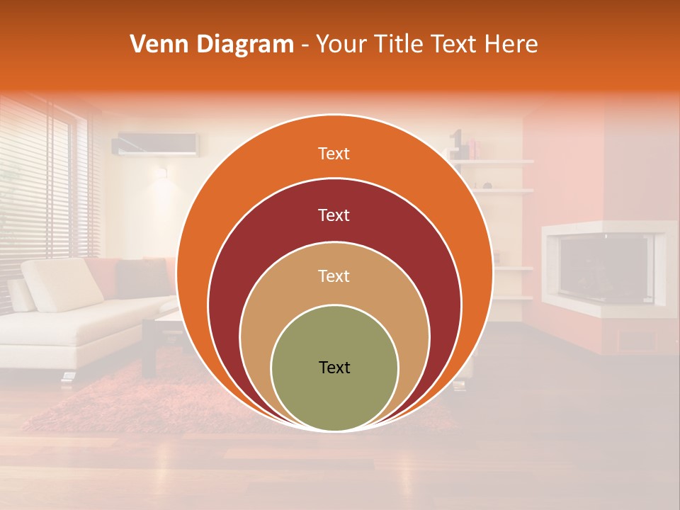 Trendy Fireplace Modern PowerPoint Template