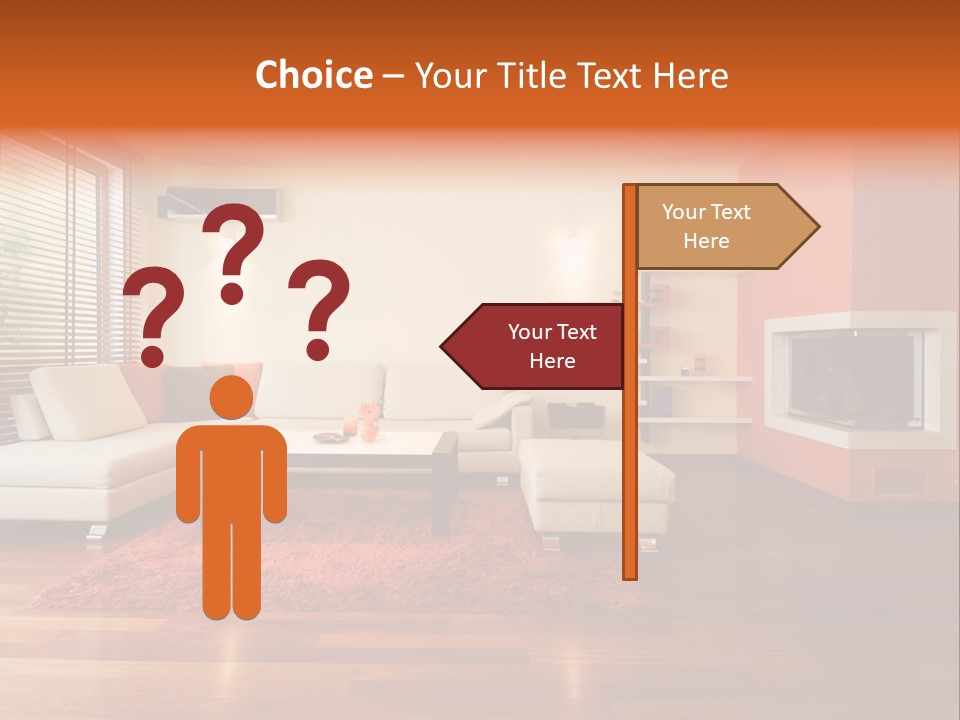 Trendy Fireplace Modern PowerPoint Template