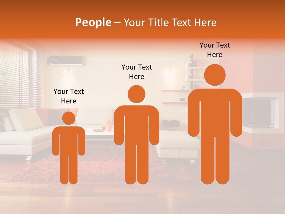 Trendy Fireplace Modern PowerPoint Template