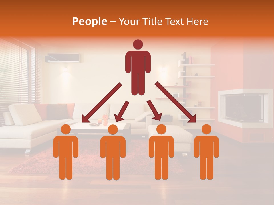 Trendy Fireplace Modern PowerPoint Template