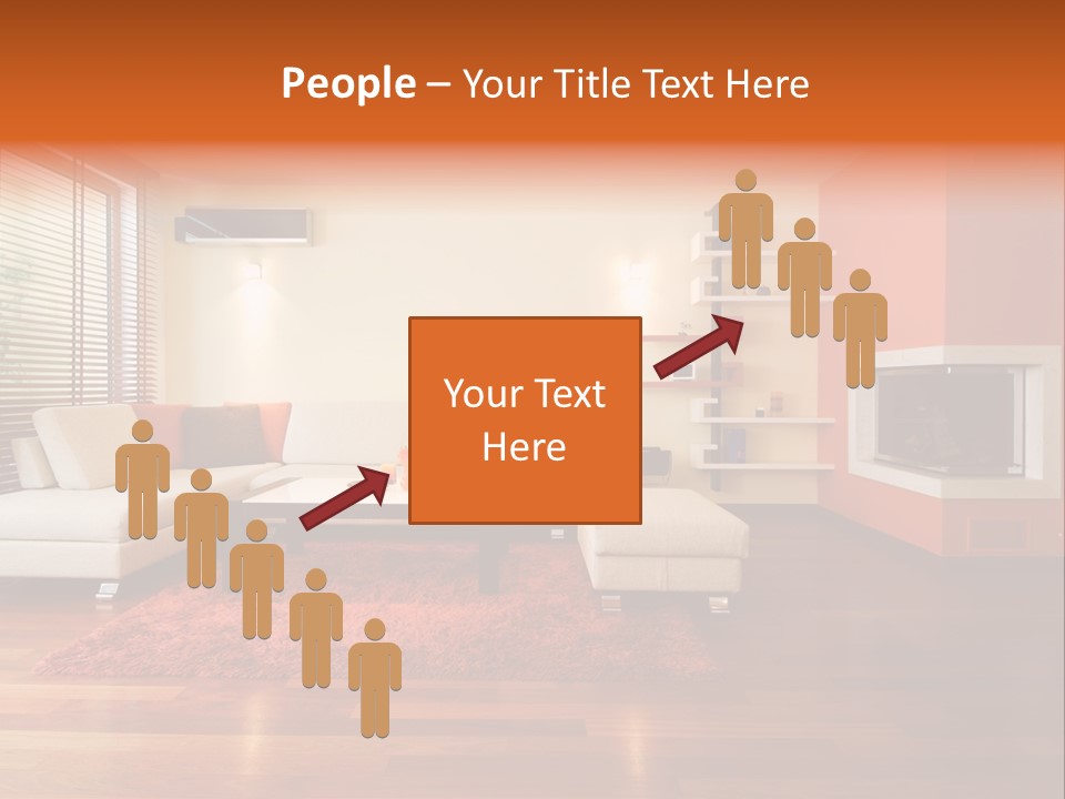 Trendy Fireplace Modern PowerPoint Template