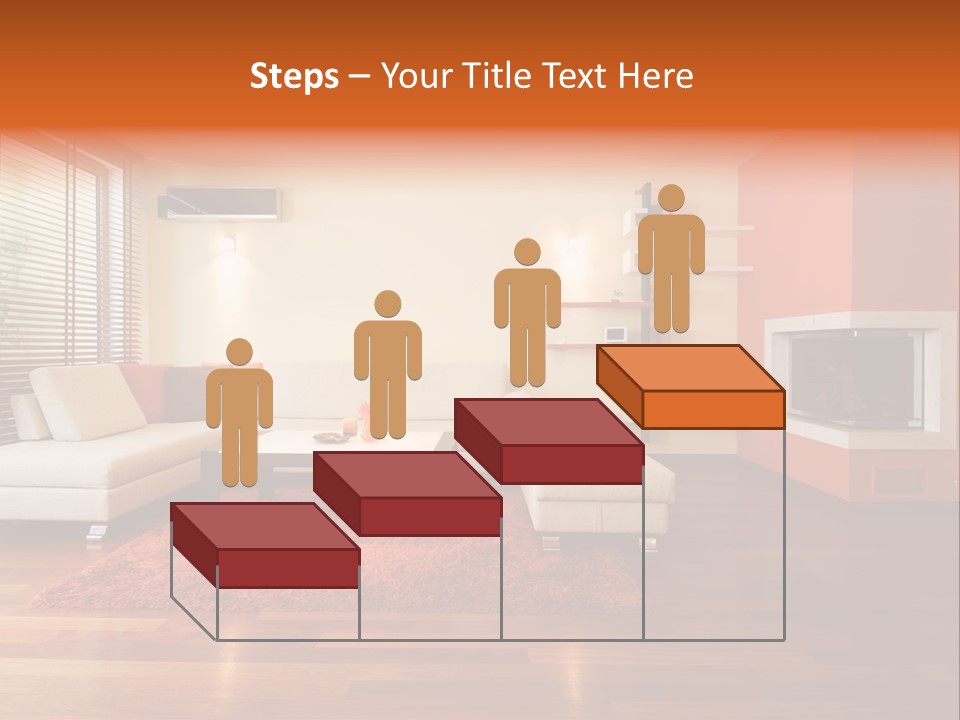 Trendy Fireplace Modern PowerPoint Template