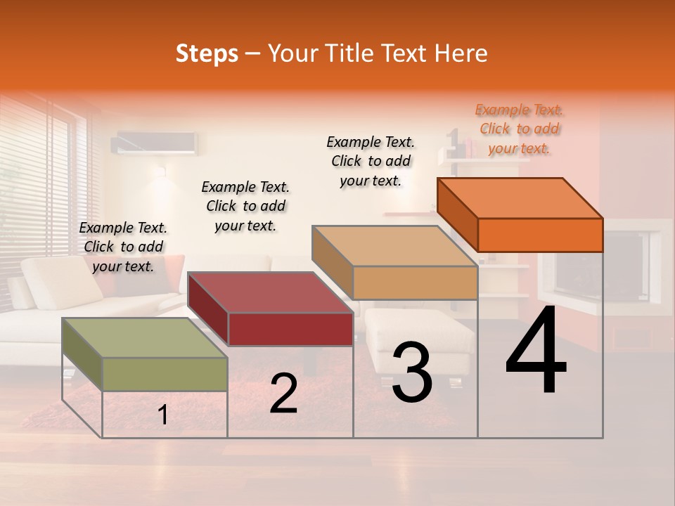 Trendy Fireplace Modern PowerPoint Template
