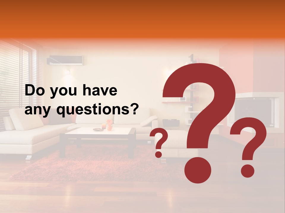 Trendy Fireplace Modern PowerPoint Template