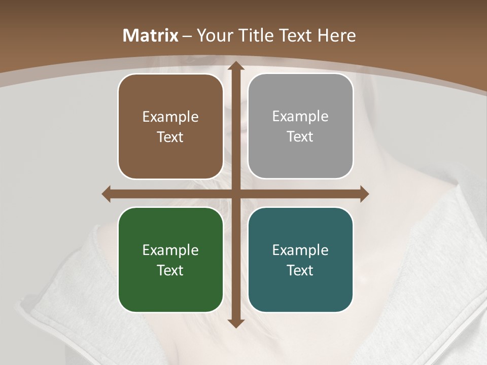 Beautiful Young Model PowerPoint Template