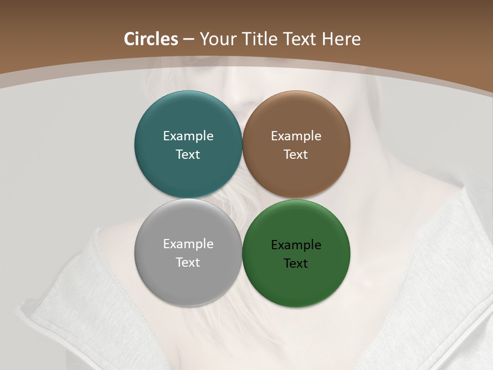 Beautiful Young Model PowerPoint Template