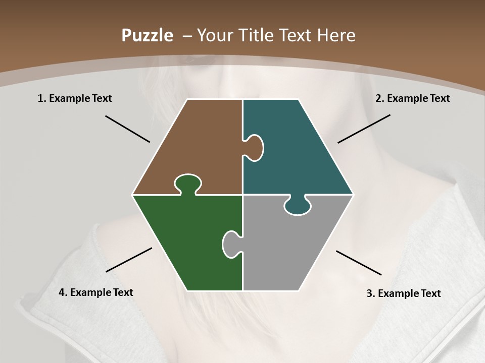 Beautiful Young Model PowerPoint Template