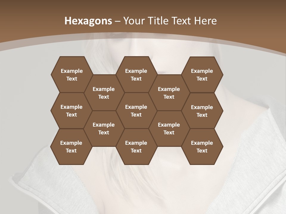 Beautiful Young Model PowerPoint Template