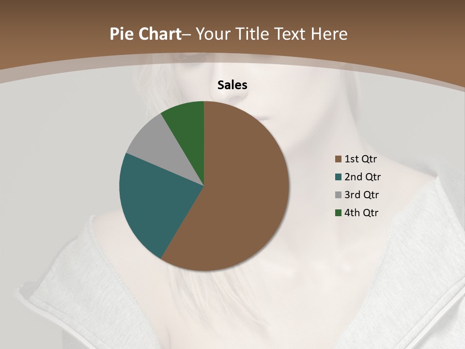 Beautiful Young Model PowerPoint Template