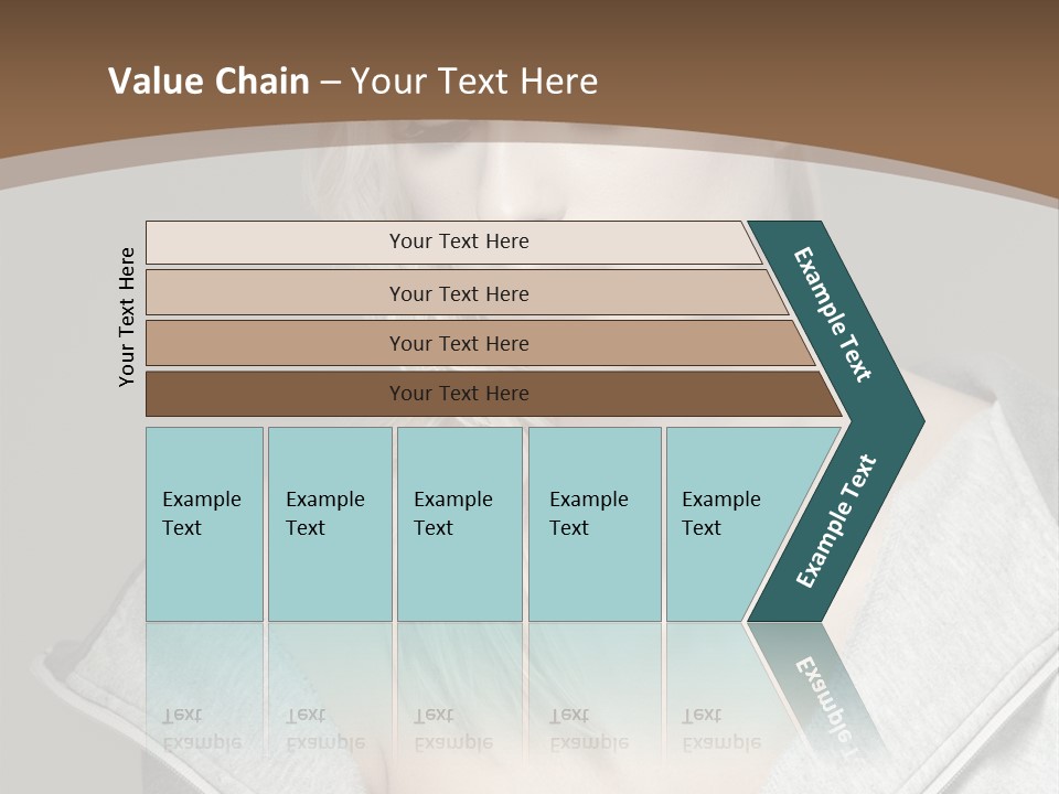 Beautiful Young Model PowerPoint Template
