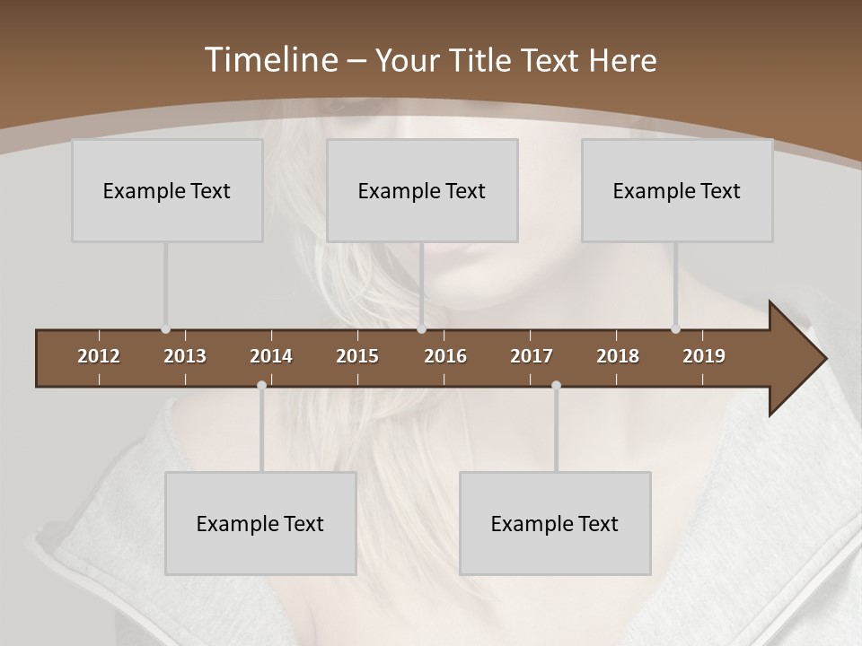 Beautiful Young Model PowerPoint Template