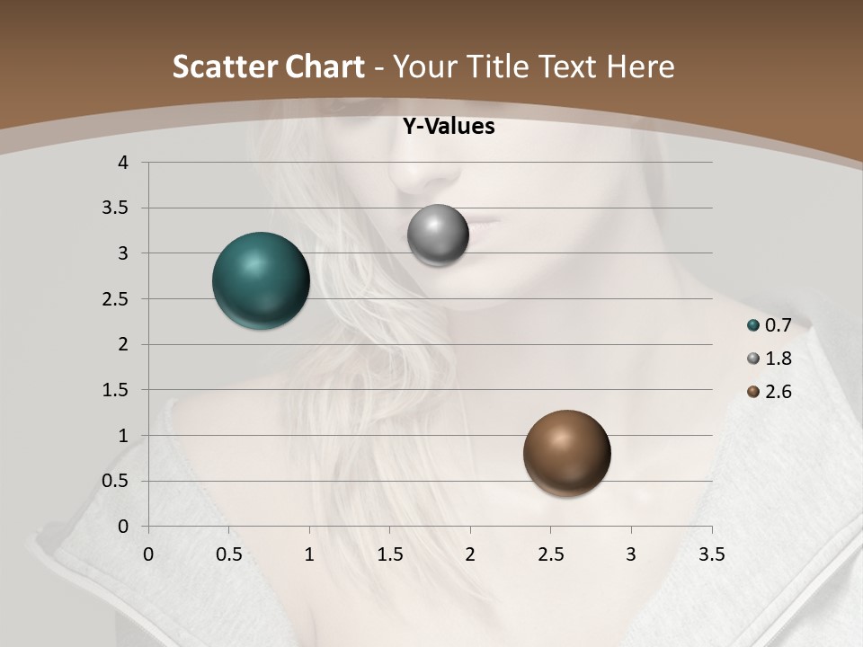 Beautiful Young Model PowerPoint Template