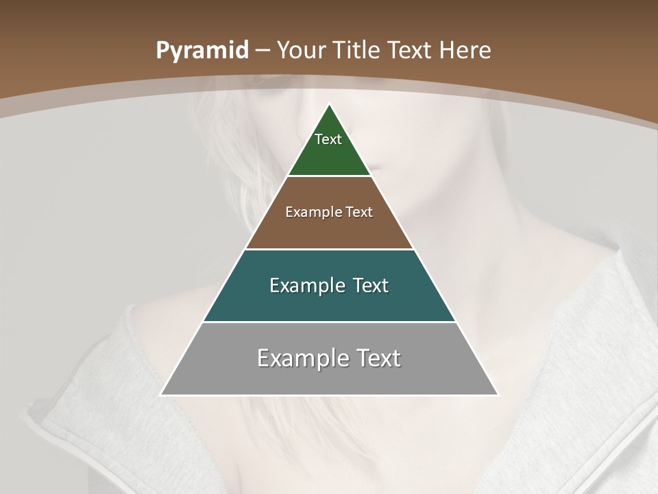 Beautiful Young Model PowerPoint Template