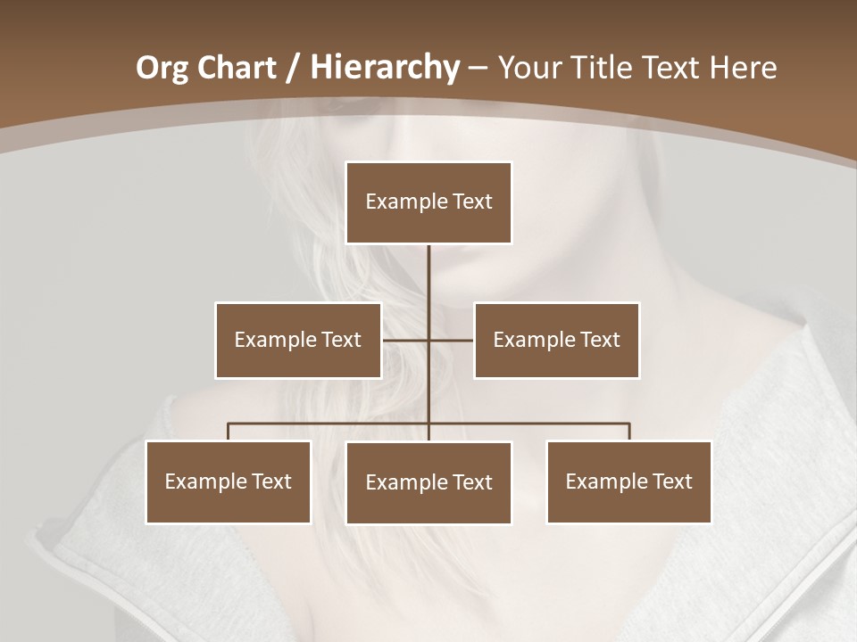 Beautiful Young Model PowerPoint Template