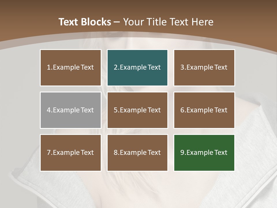 Beautiful Young Model PowerPoint Template