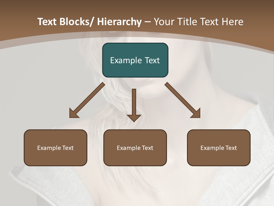 Beautiful Young Model PowerPoint Template