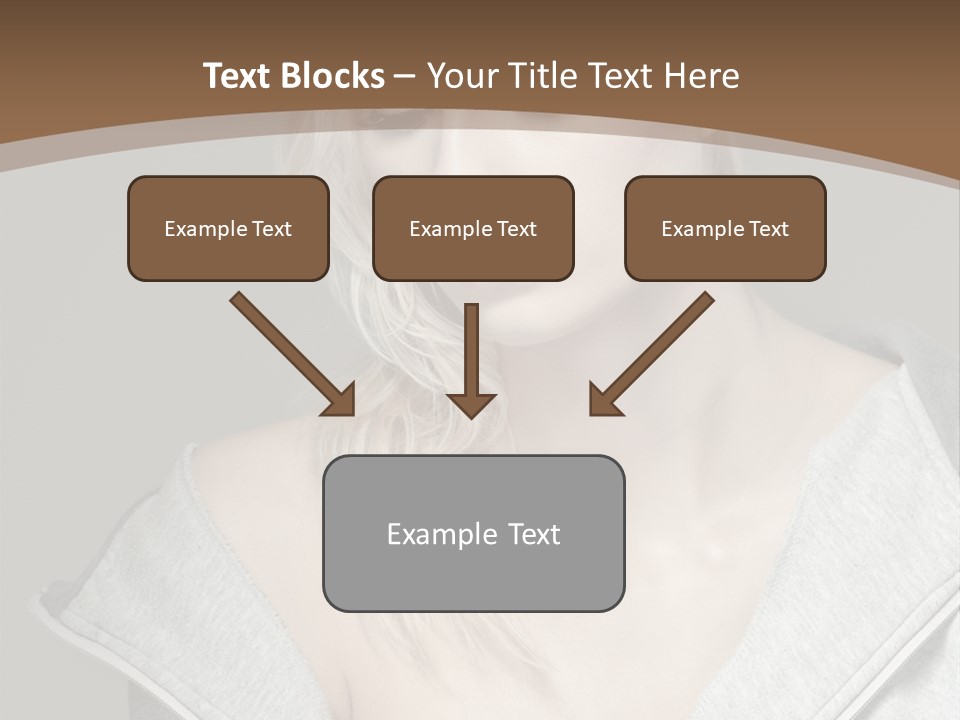 Beautiful Young Model PowerPoint Template