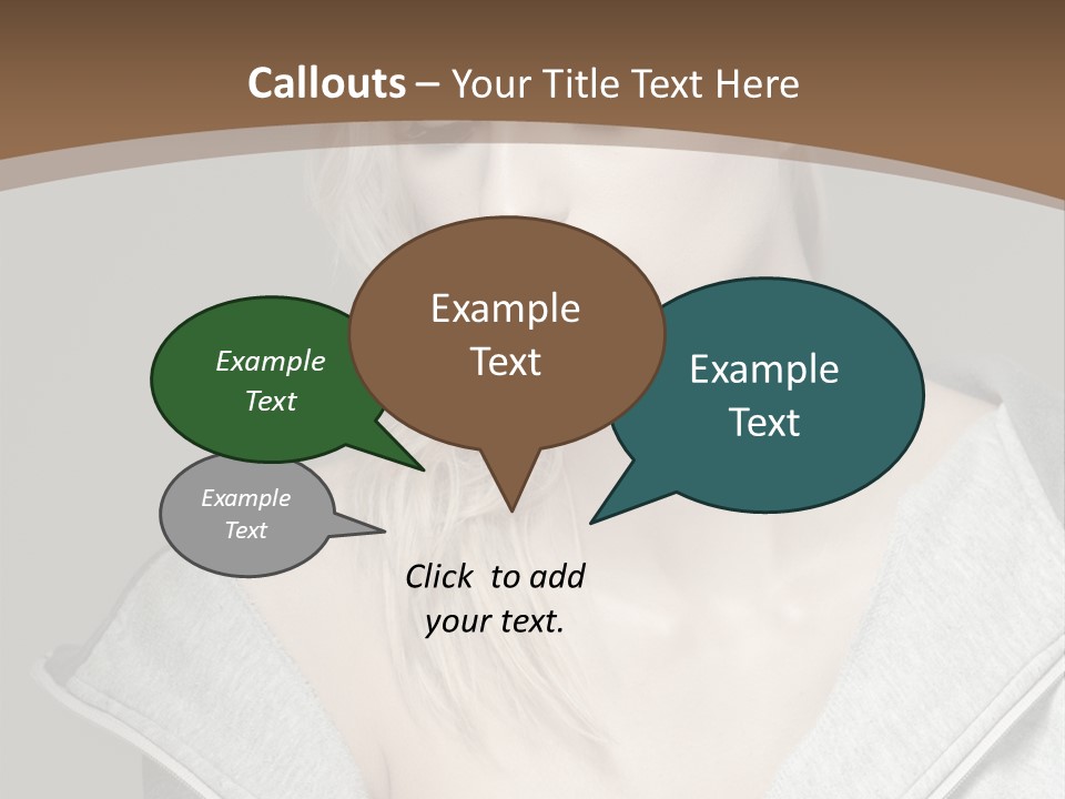 Beautiful Young Model PowerPoint Template