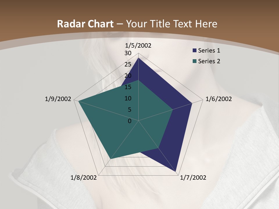 Beautiful Young Model PowerPoint Template